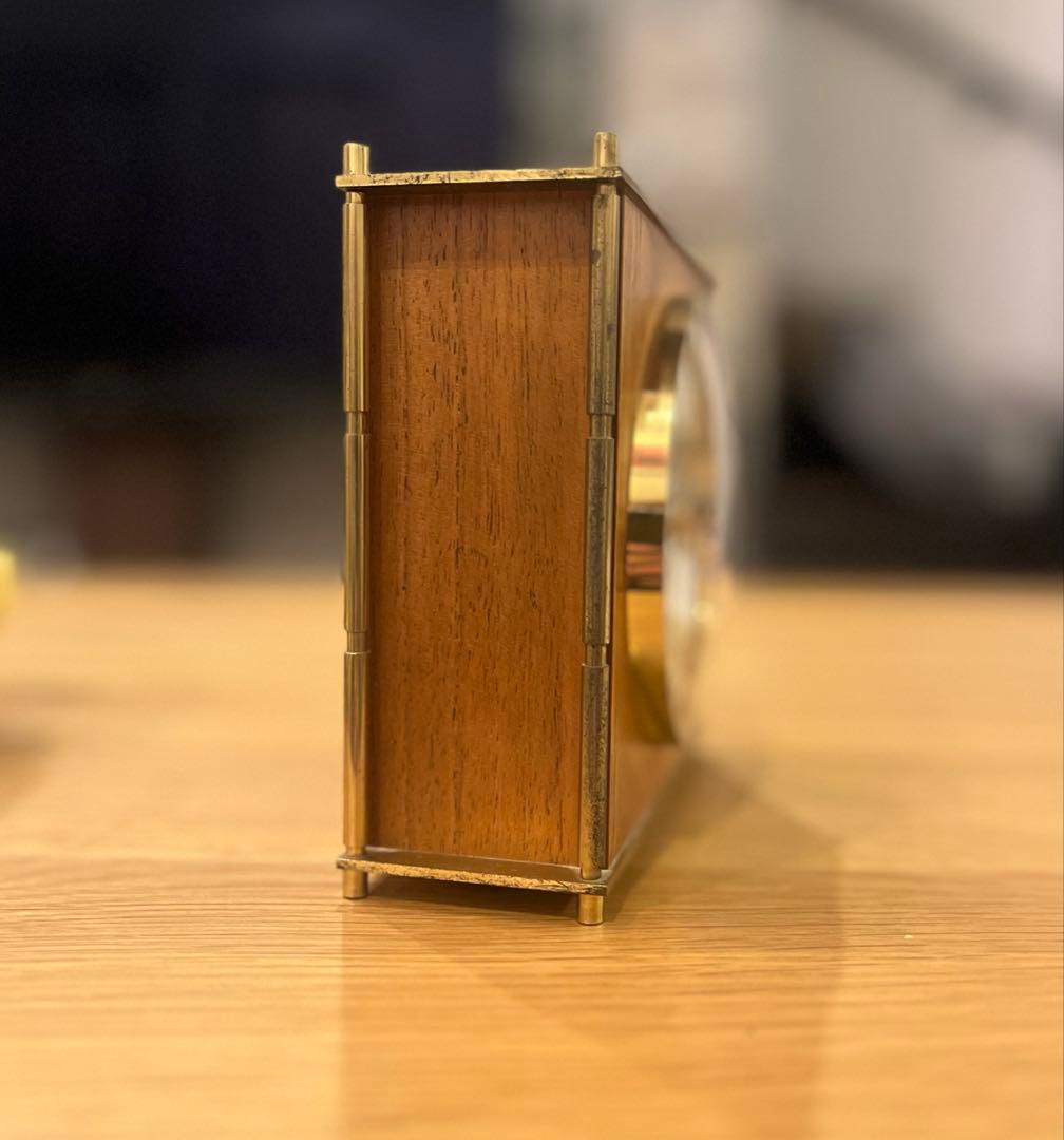 ヴィンテージ ミッドセンチュリー ドイツ Junghans チークの置き時計