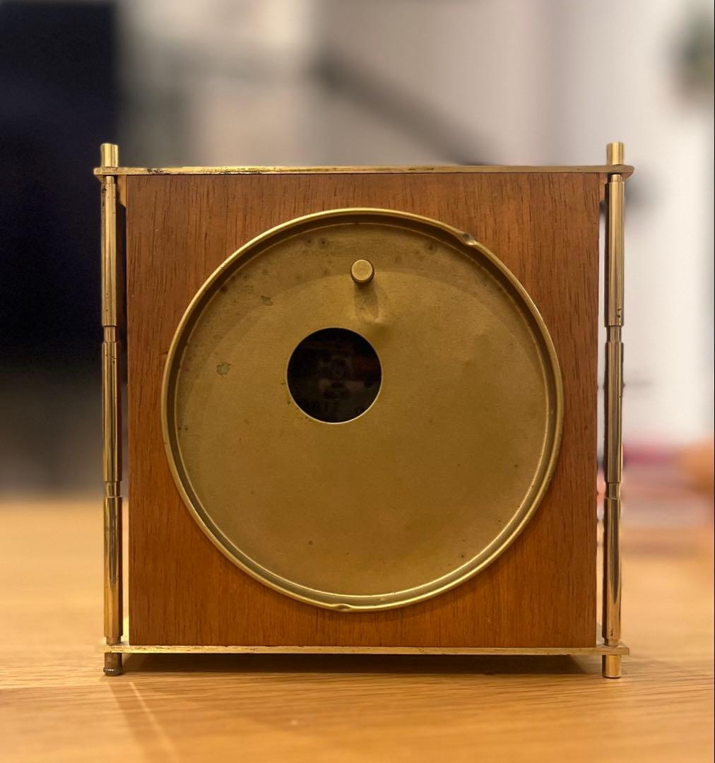 ヴィンテージ ミッドセンチュリー ドイツ Junghans チークの置き時計