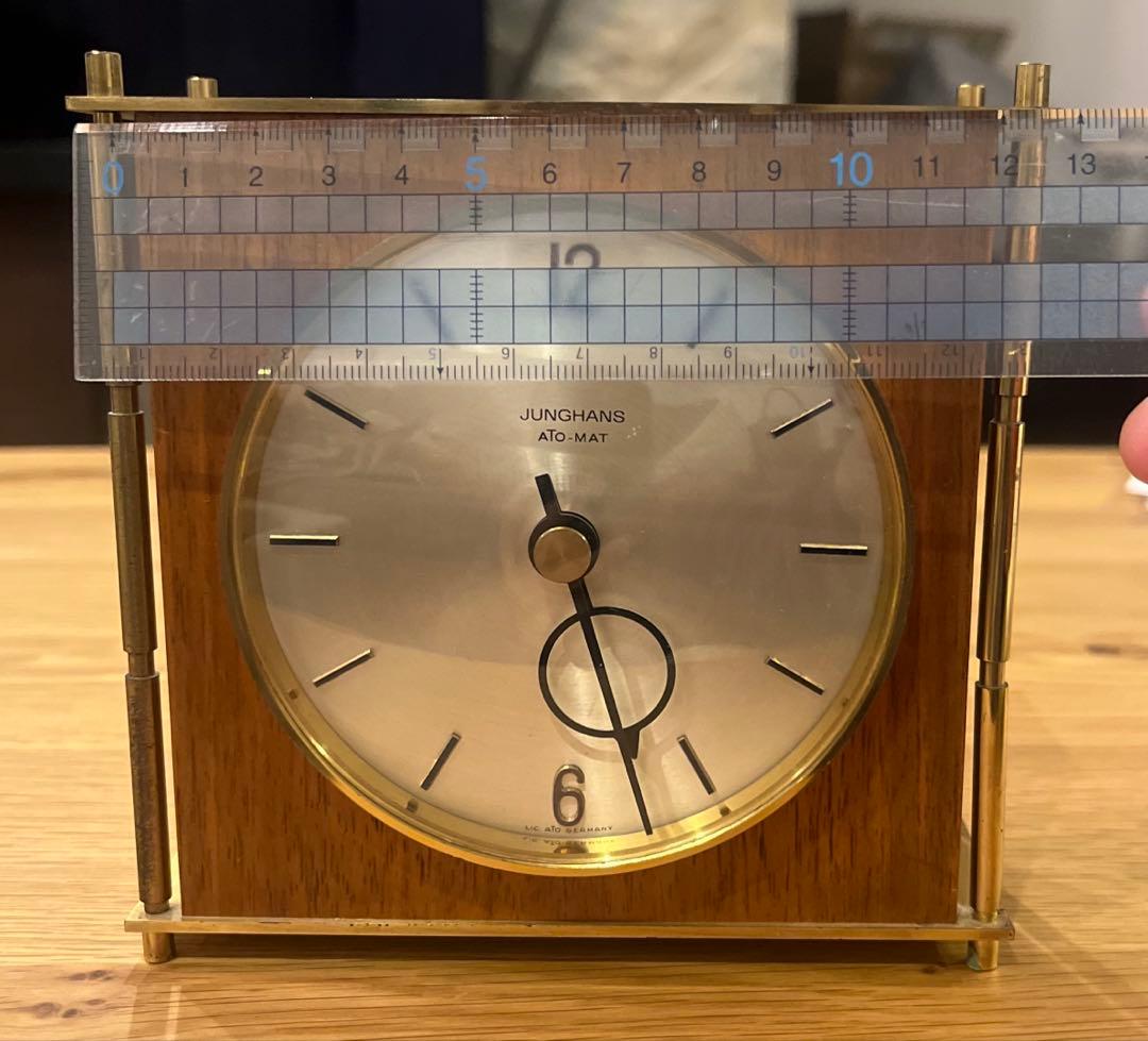 ヴィンテージ ミッドセンチュリー ドイツ Junghans チークの置き時計