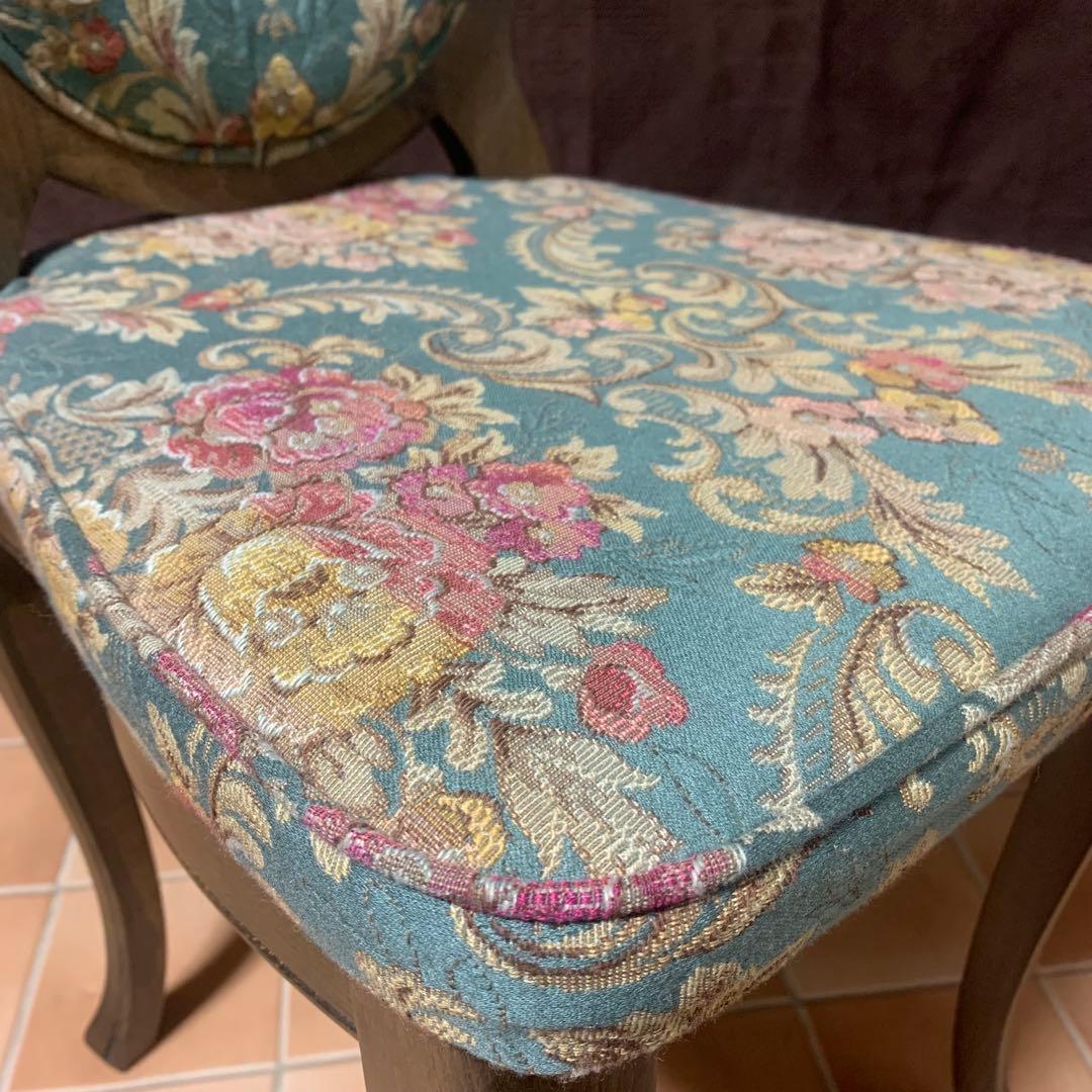 【条件付限定セール中】【極美品】松永工房 チェア 猫脚 ドレッサー椅子 姫系家具