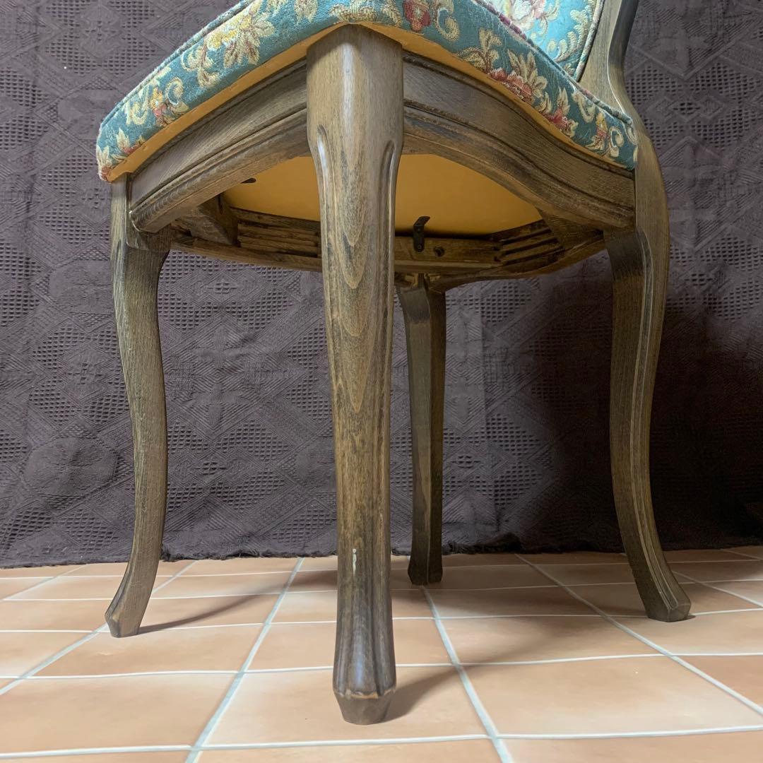 【条件付限定セール中】【極美品】松永工房 チェア 猫脚 ドレッサー椅子 姫系家具