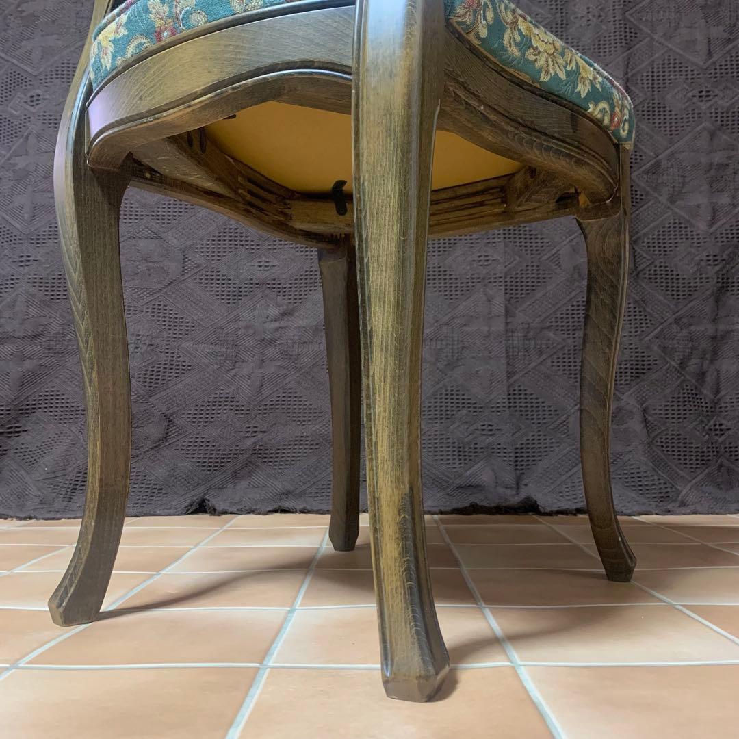 【条件付限定セール中】【極美品】松永工房 チェア 猫脚 ドレッサー椅子 姫系家具