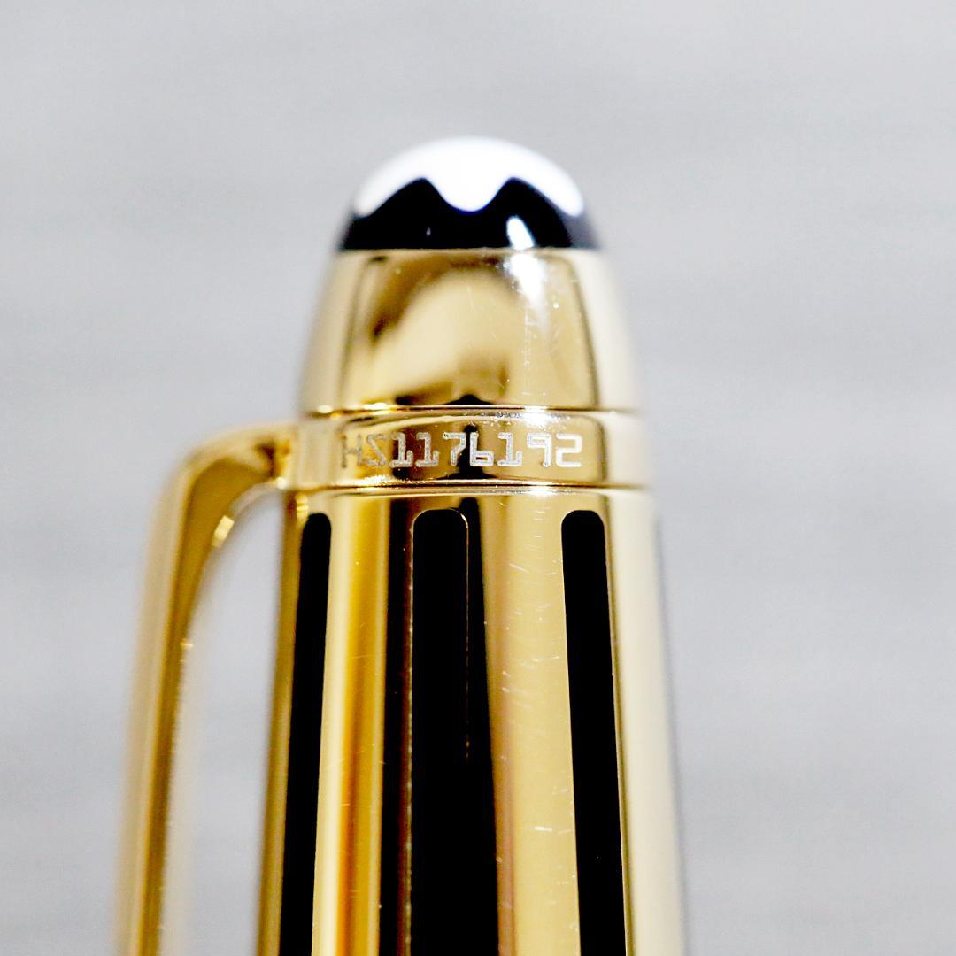 【レア美品 送料込み】モンブラン ボールぺン ソリテール ブラック＆ゴールド