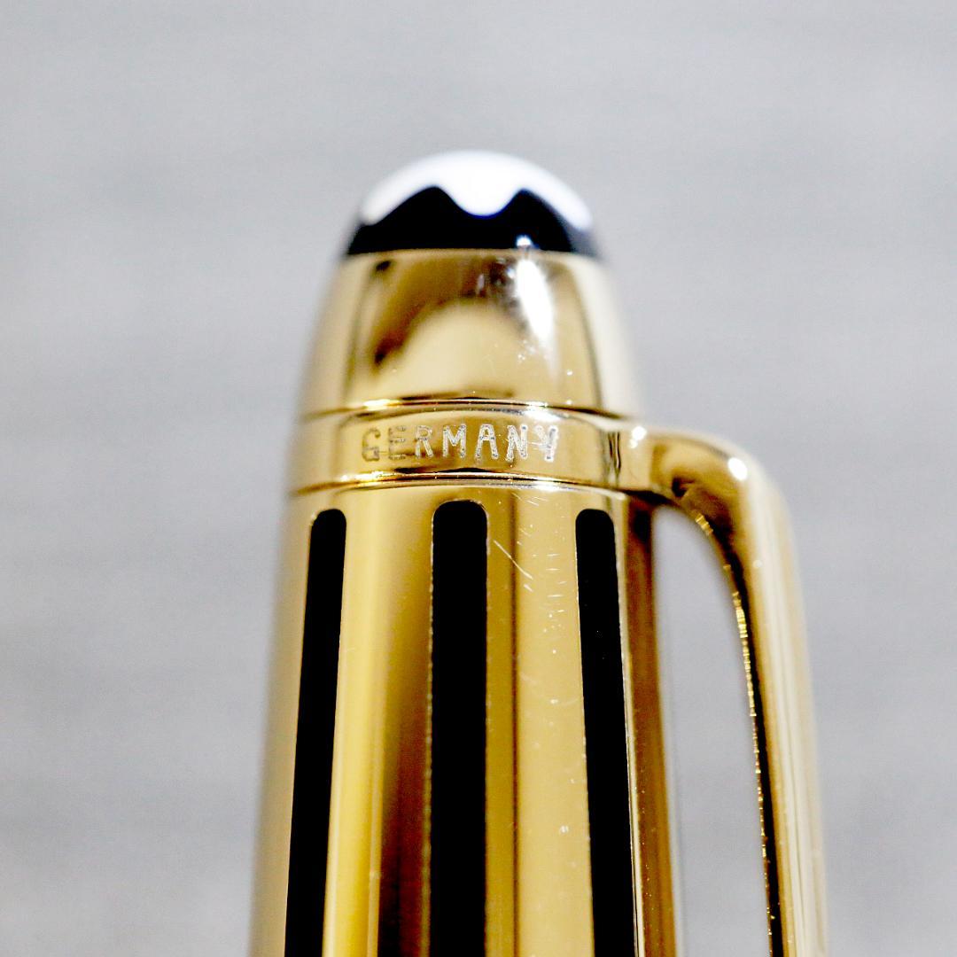 【レア美品 送料込み】モンブラン ボールぺン ソリテール ブラック＆ゴールド