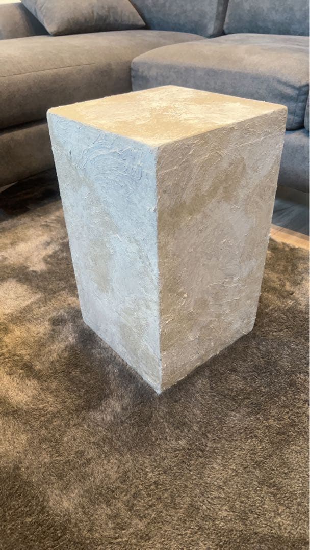 Ucha コンクリート調　サイドテーブル　物置台　飾り棚