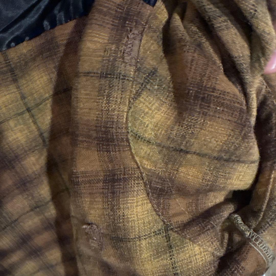 40s〜50s Sears The Men’s Store ウールシャツ黒金タグ