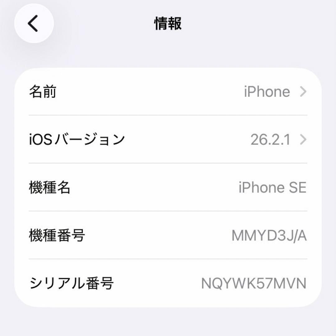 美品iPhone SE3 64GB 白 電池91% iFace3点＋新品ケーブル