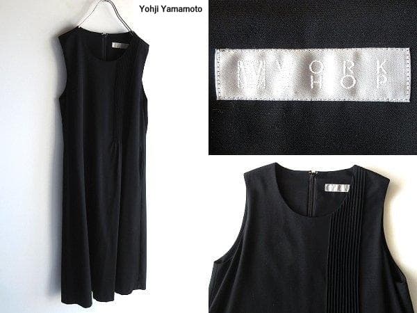 希少 ビンテージ ヨウジヤマモトWORK SHOP ウールノースリーブワンピース
