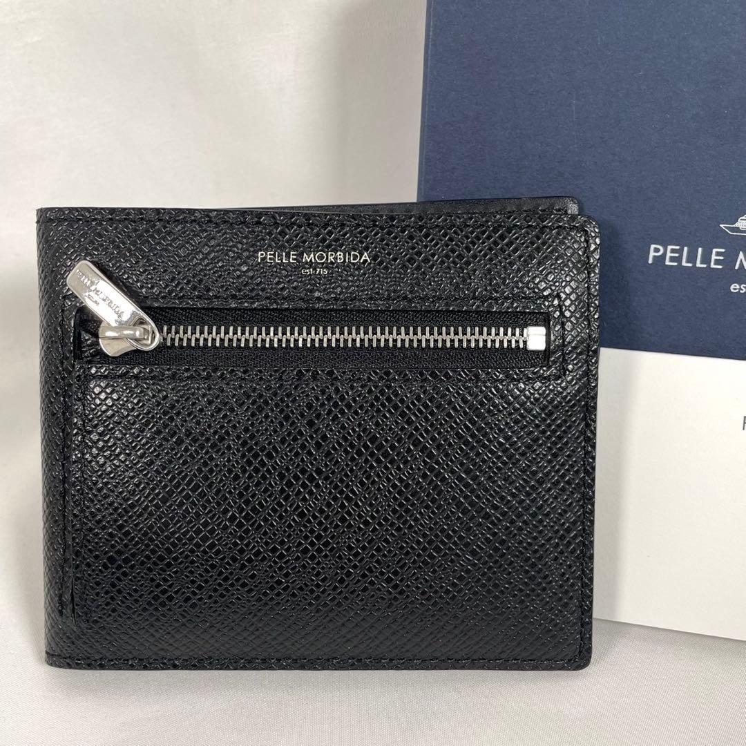 美品 PELLE MORBIDA ペッレモルビダ コンパクトウォレット 箱付き