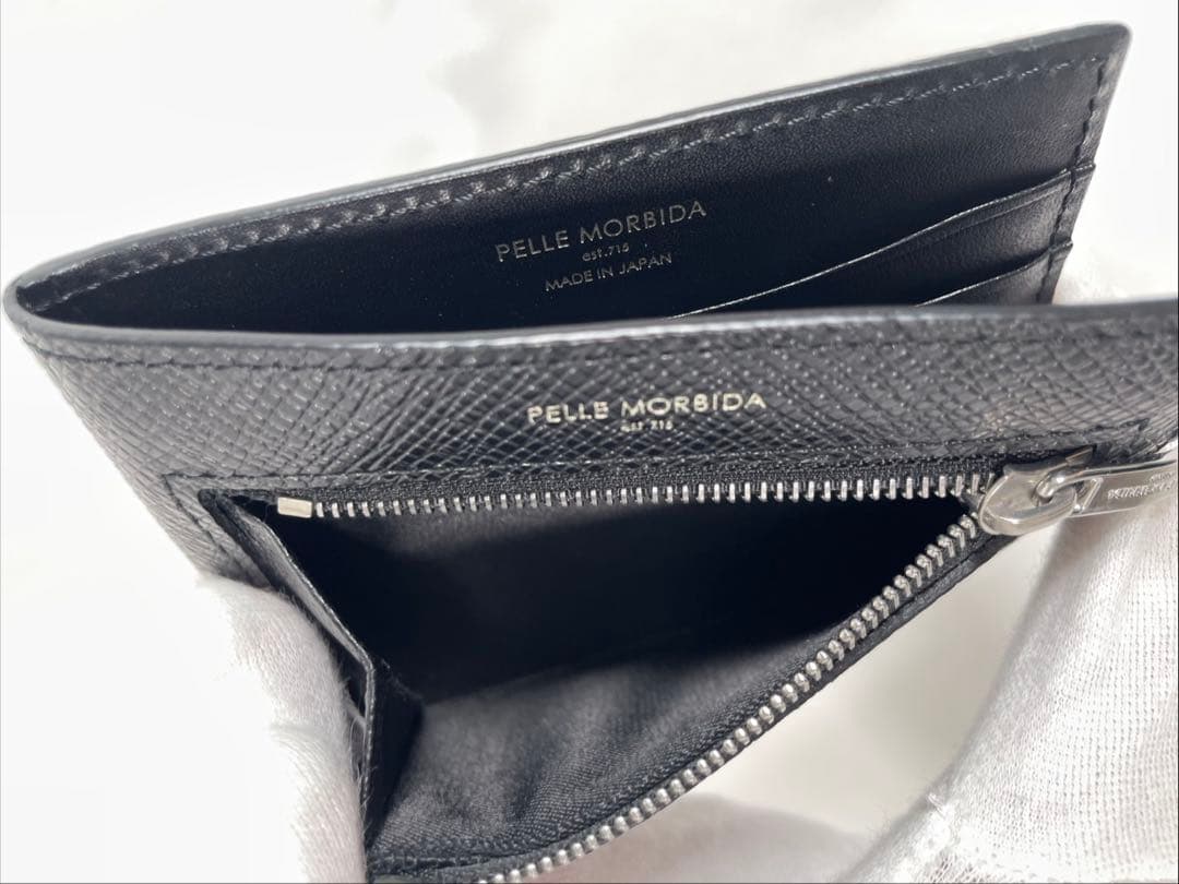 美品 PELLE MORBIDA ペッレモルビダ コンパクトウォレット 箱付き