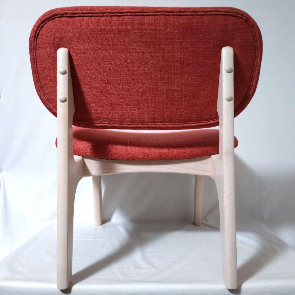 ニトリ　NITORI　リラックス ワイド チェア　オレンジ　ファブリック