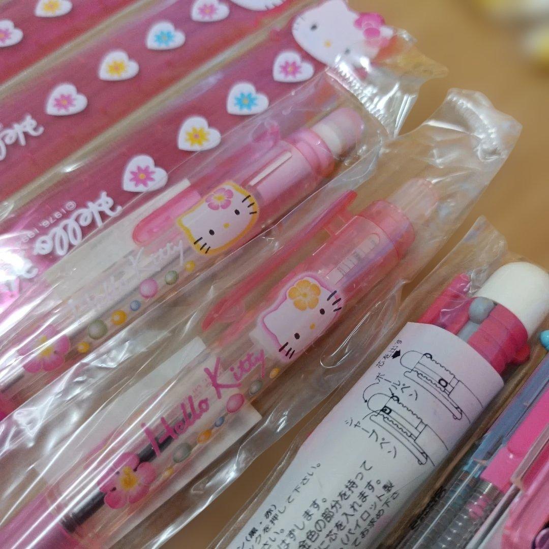 当時物　平成レトロ　サンリオ　文房具　まとめ売り　ハローキティ　おさるのもんきち
