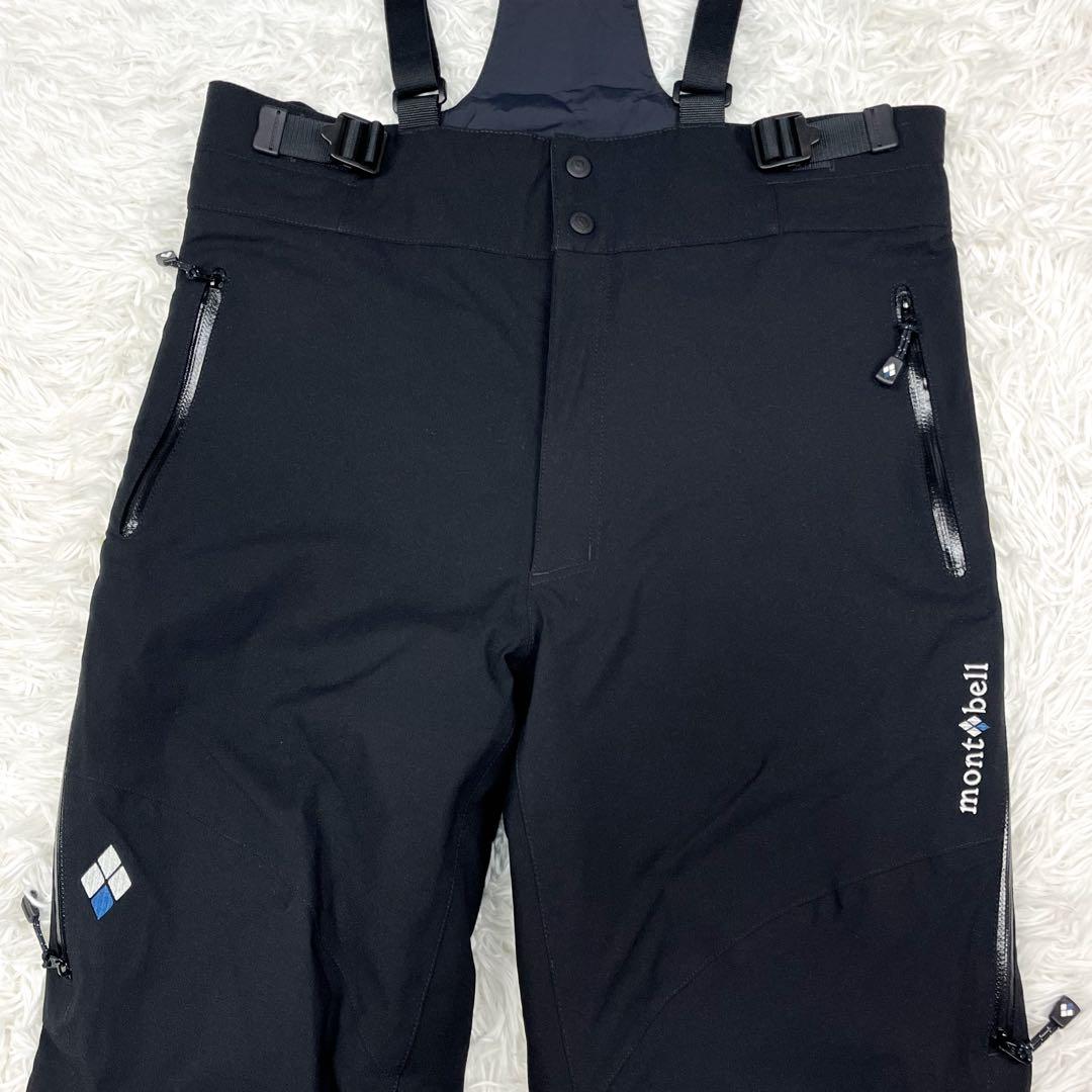 極美品 モンベル ドライテック インシュレーテッドビブ パンツ メンズ ウェア