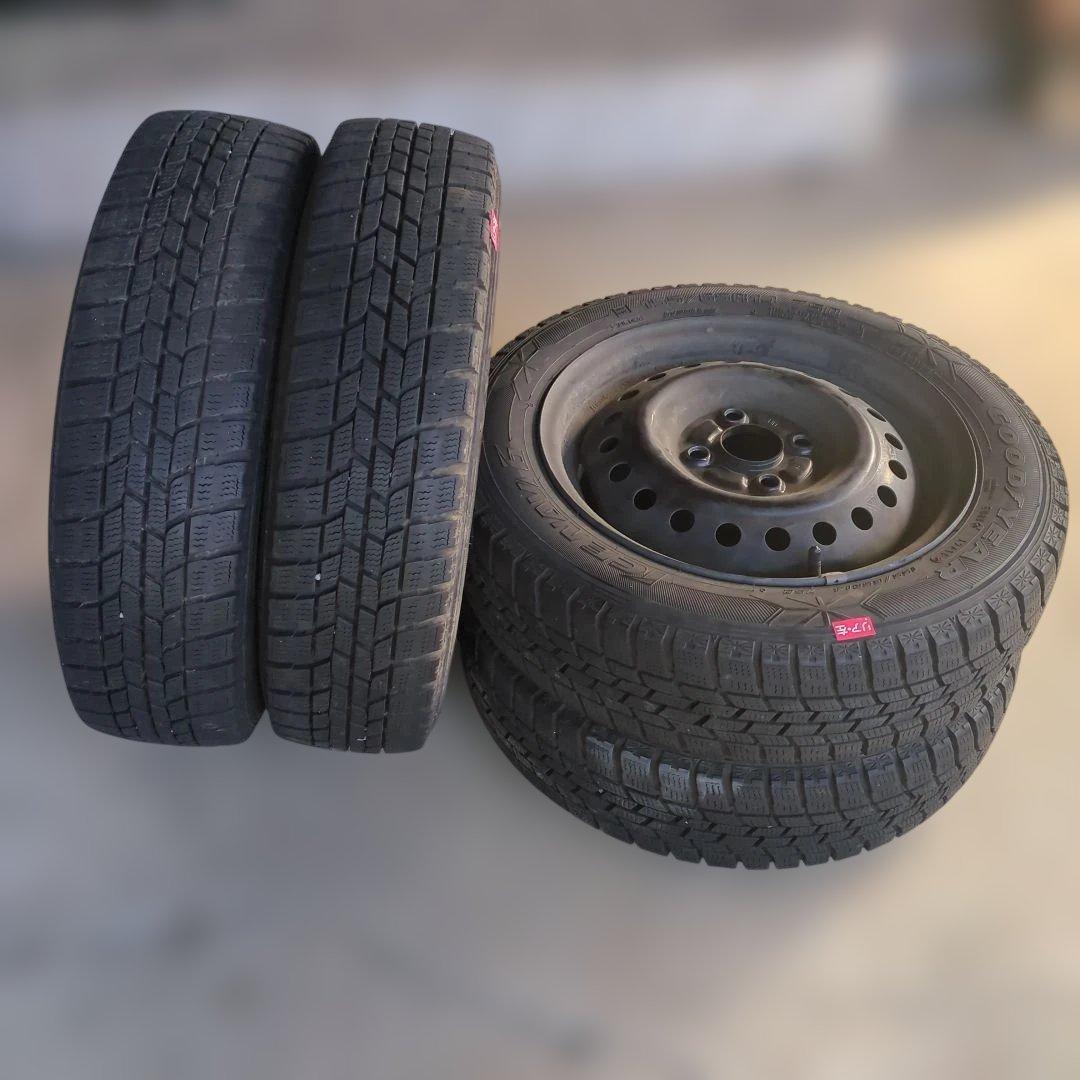 Goodyear スタッドレスタイヤ 155/65R14 4本セット
