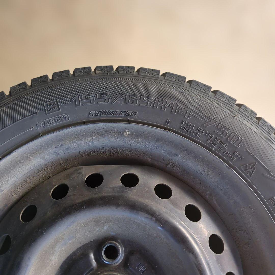 Goodyear スタッドレスタイヤ 155/65R14 4本セット