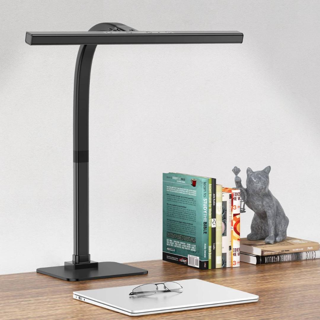 目にやさしいブラック卓上ライト
