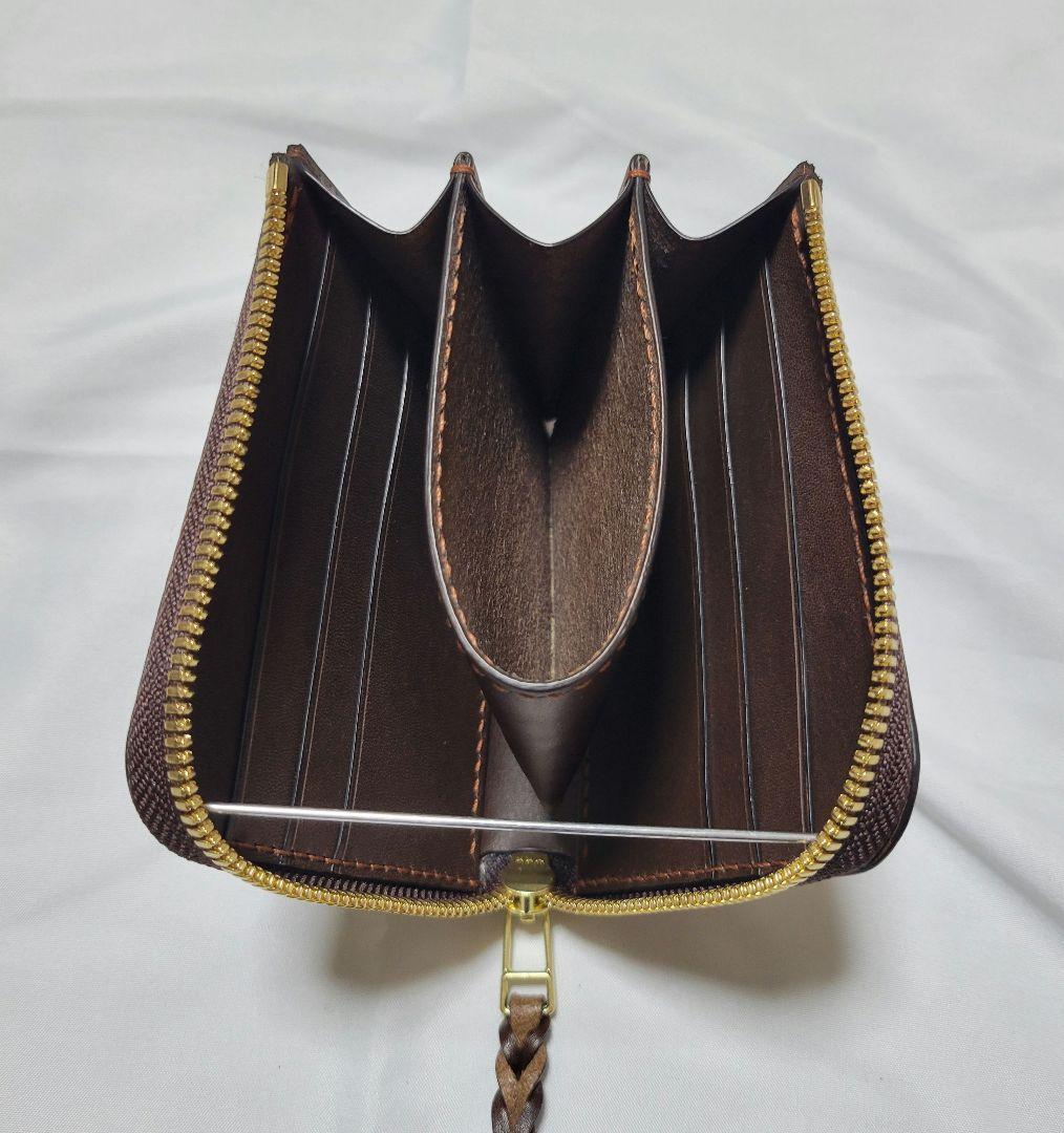 L字ファスナー財布　レザークラフト　ミニ財布　小銭入れ　ハンドメイド