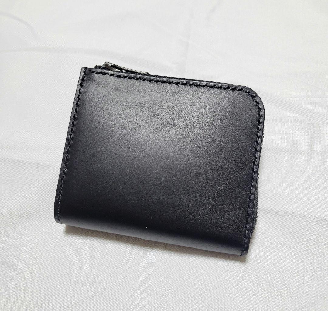 L字ファスナー財布　レザークラフト　ミニ財布　小銭入れ　ハンドメイド