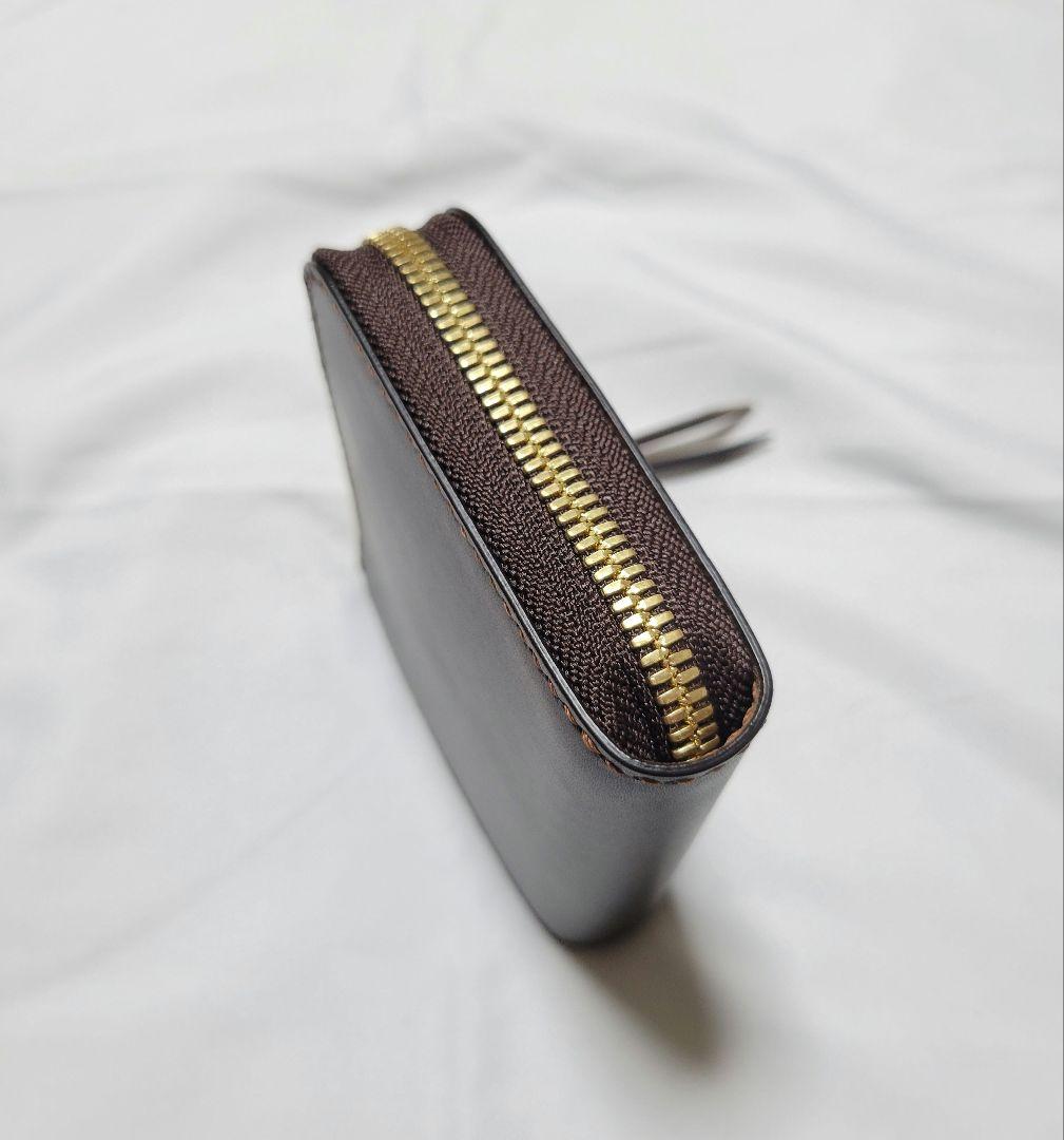 L字ファスナー財布　レザークラフト　ミニ財布　小銭入れ　ハンドメイド