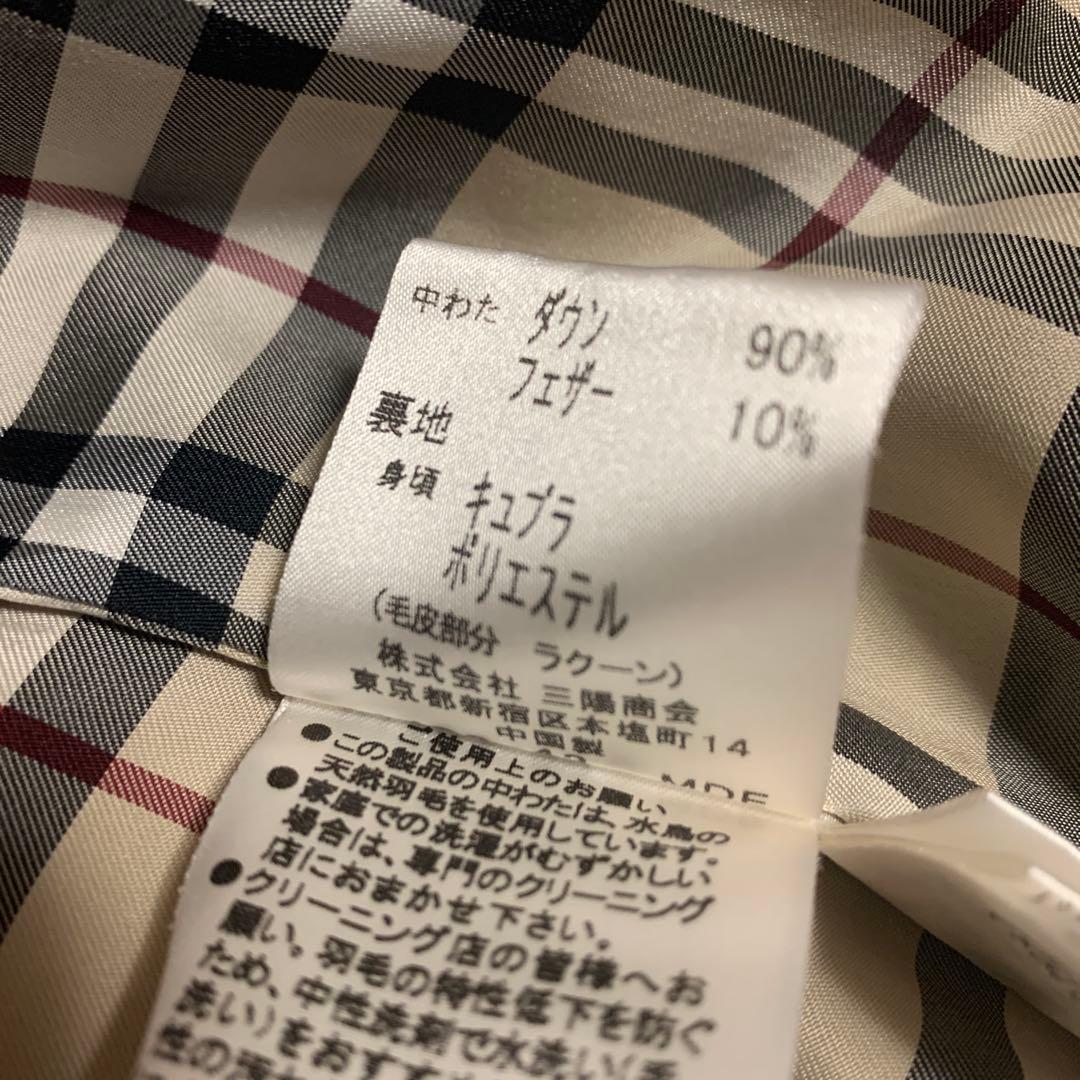 【美品】バーバリーロンドンBURBERRY LONDON ダウン レディース40