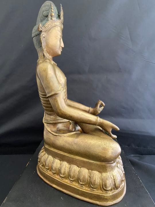 チベット 観音 菩薩 仏像 彫刻 置物 開運 風水 骨董 古美術 アンティーク