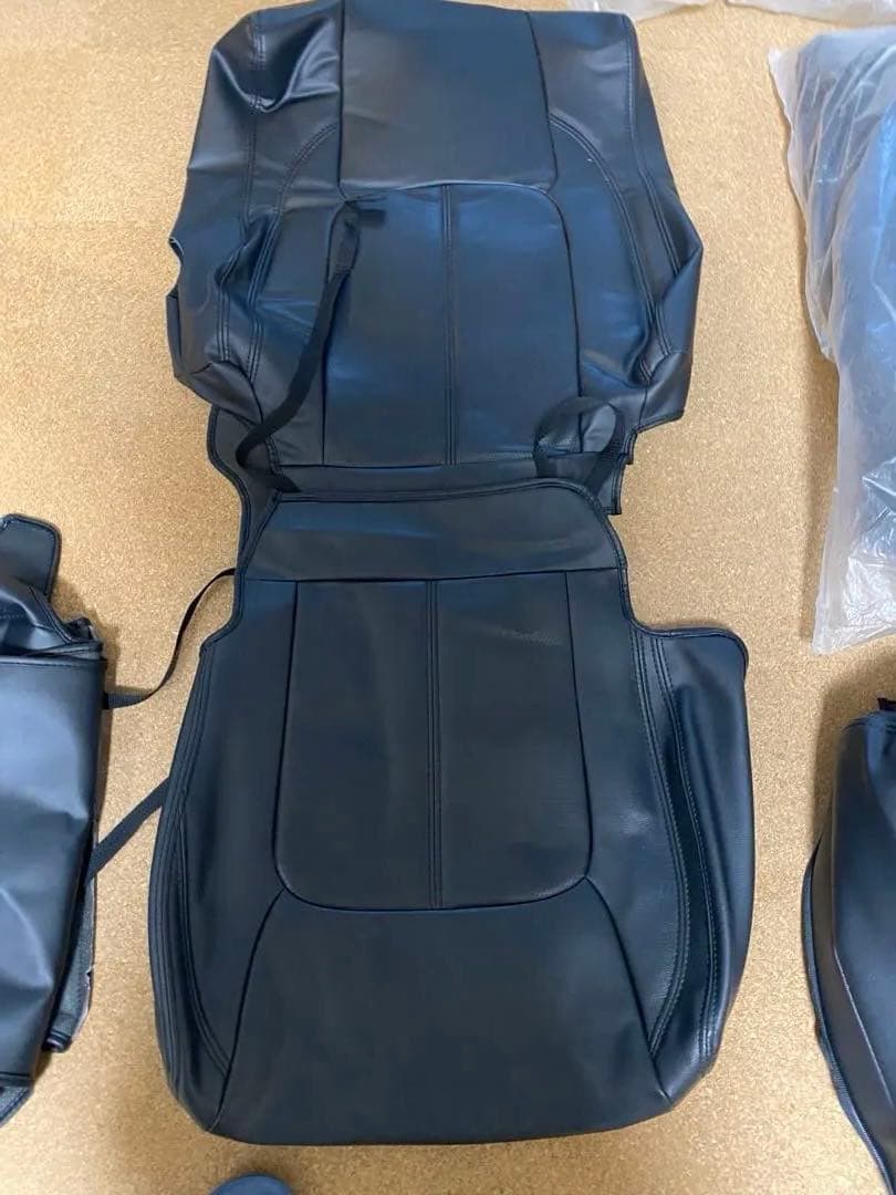 合皮シートカバー黒　アル＆ヴェルファイア20７人乗り用　ジャンク