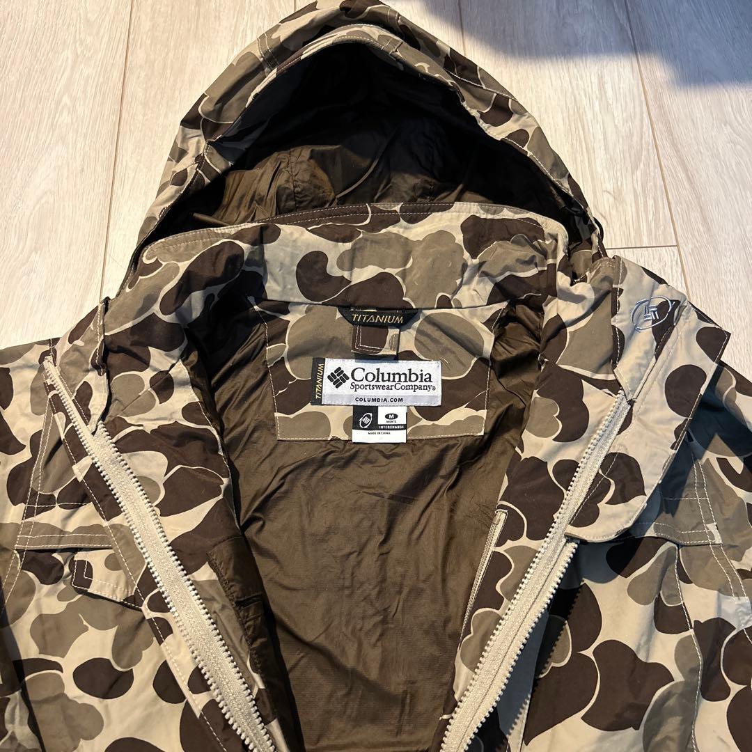 00s コロンビア　チタニウム　ダックハンターカモ　マウンテンパーカー　　迷彩