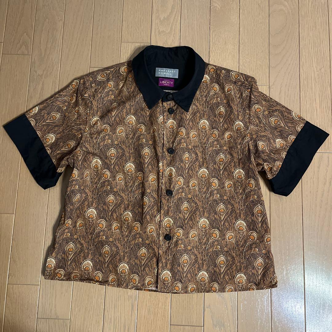 MARGARET HOWELL 羽柄 半袖シャツ