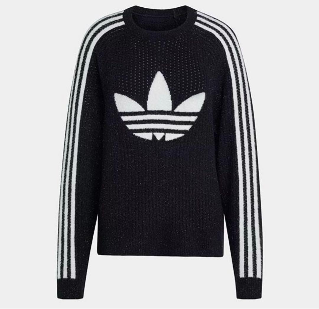 adidas originals トレフォイルロゴ クルーネック ニット