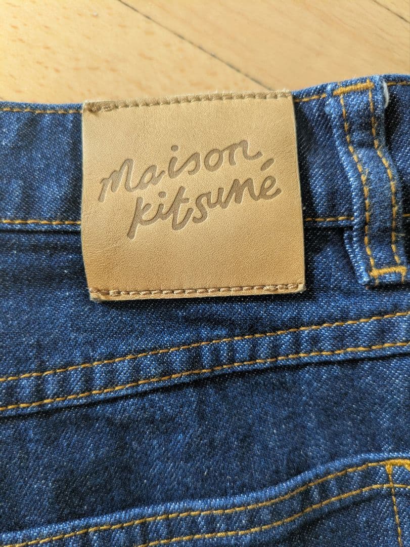 Maison Kitsuné ダークブルー ストレートデニム 31