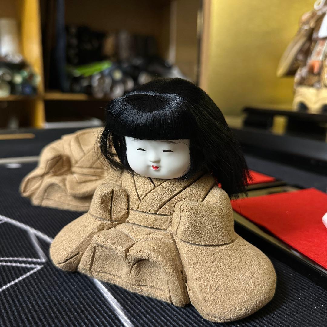 木目込　お雛様　雛人形　大江戸わらべ　台付
