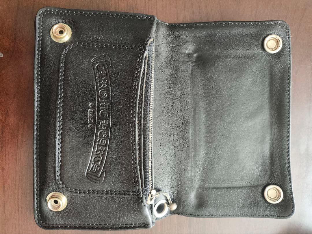 CHROME HEARTS クロムハーツ 1ジップ クロスボタン ウォレット