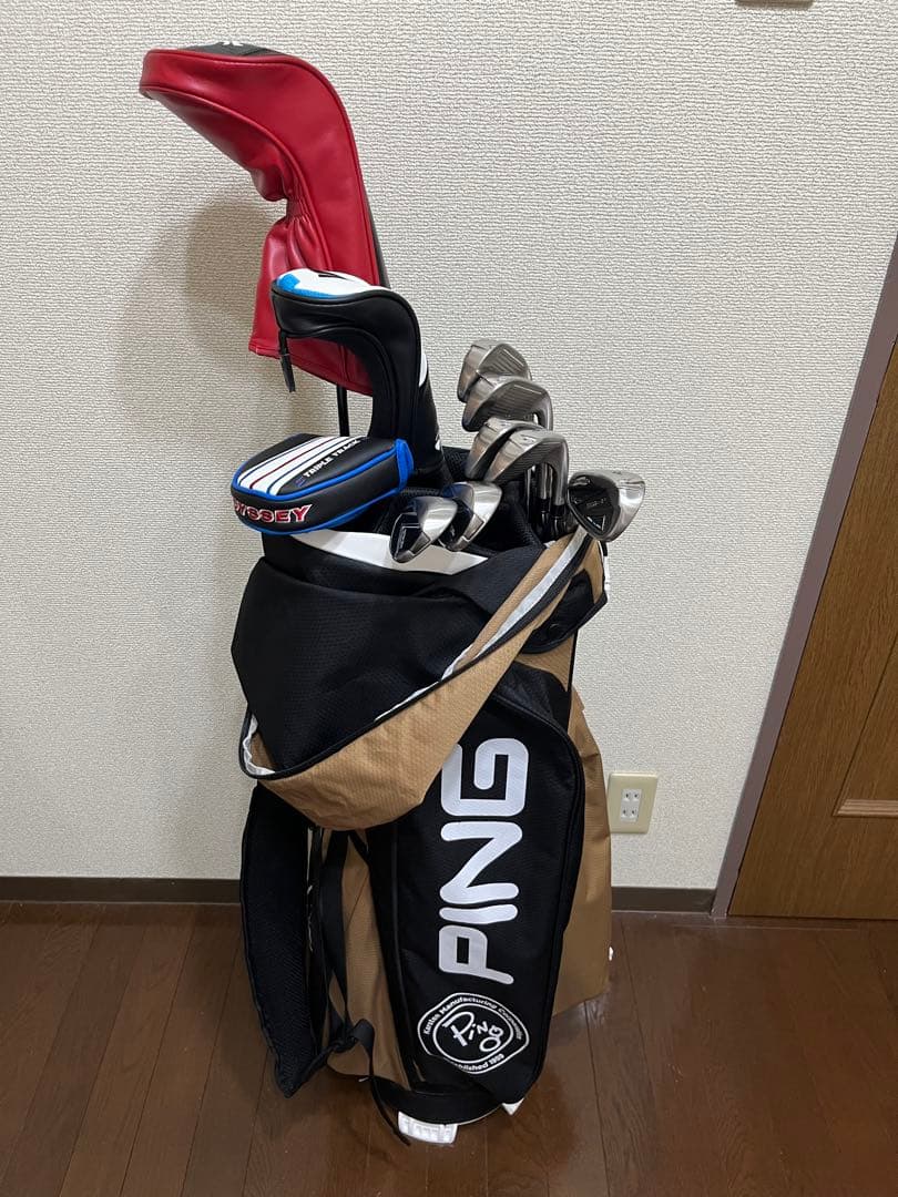 【5回使用】 レフティー 左利き用 ゴルフクラブセット 5本 ボール20球付き