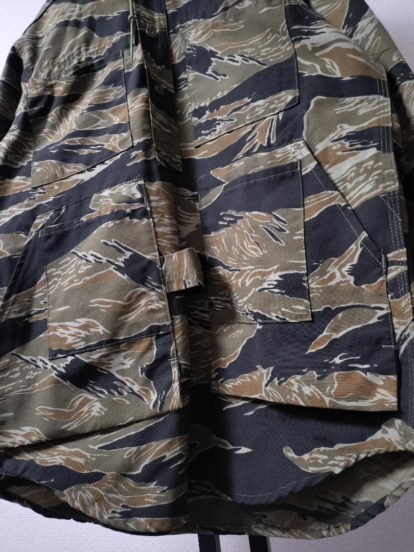 ササフラス/タイガーカモプルオーバーマウンテンジャケット/60・40クロス日本製