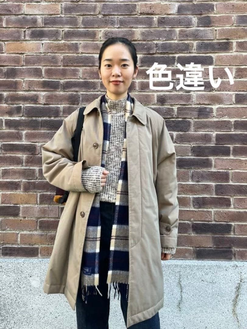 【3連休限定価格】BEAMSBOY ステンカラーコート　ネイビー