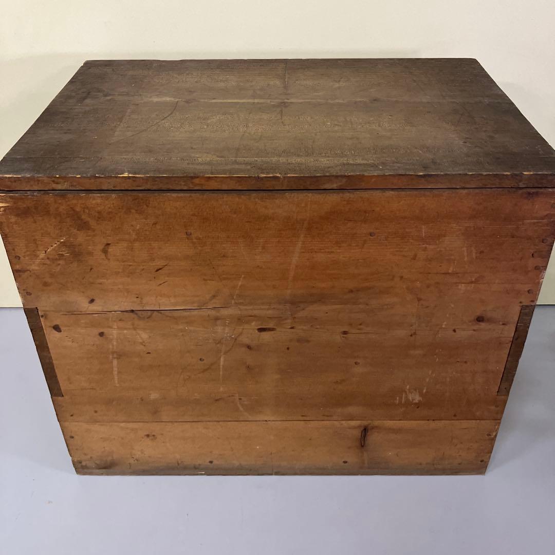 B-4 昭和レトロ 古道具 木製 木箱 ボックス ケース ウッドボックス 収納