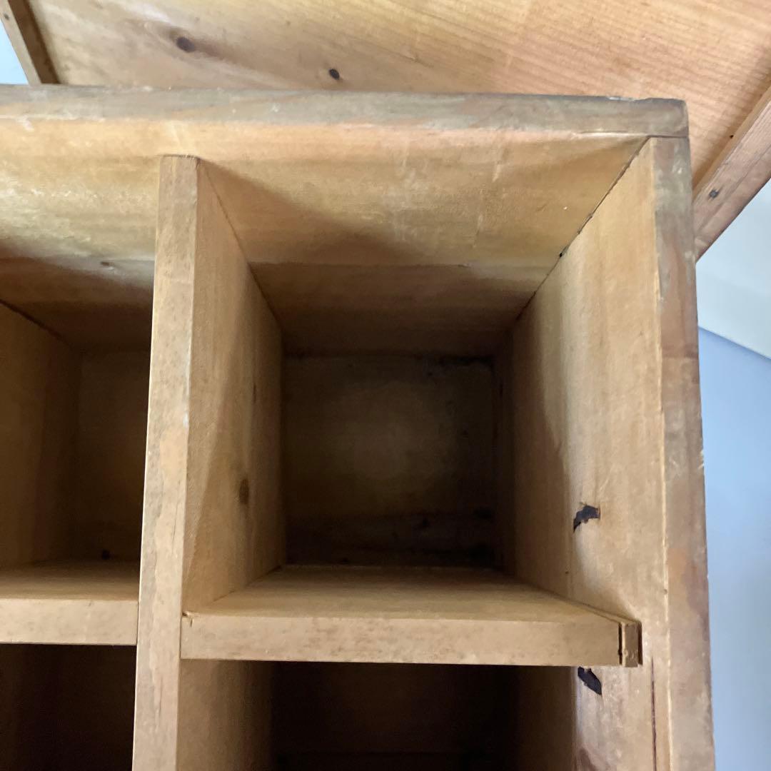 B-4 昭和レトロ 古道具 木製 木箱 ボックス ケース ウッドボックス 収納