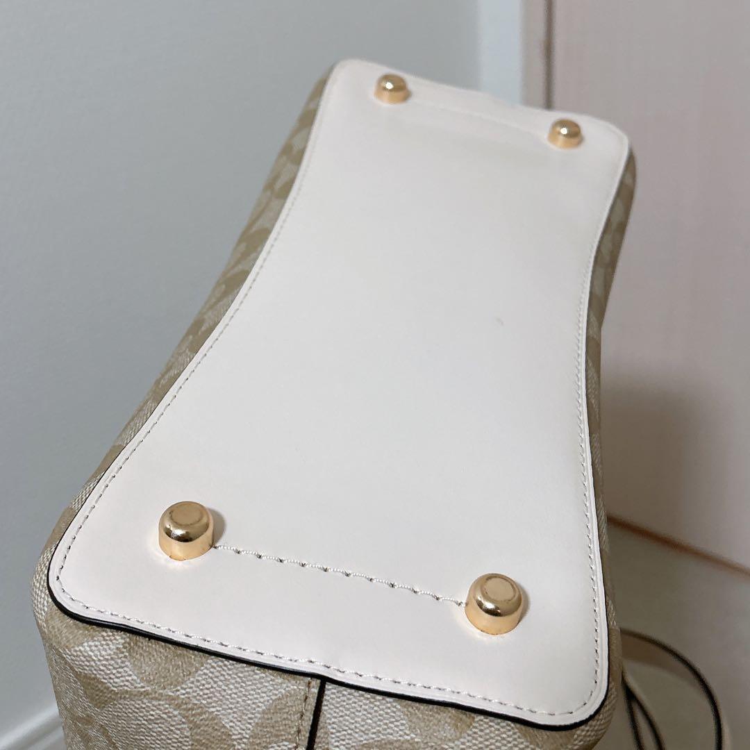 【美品】COACH トートバッグ ベージュ/ブラウン