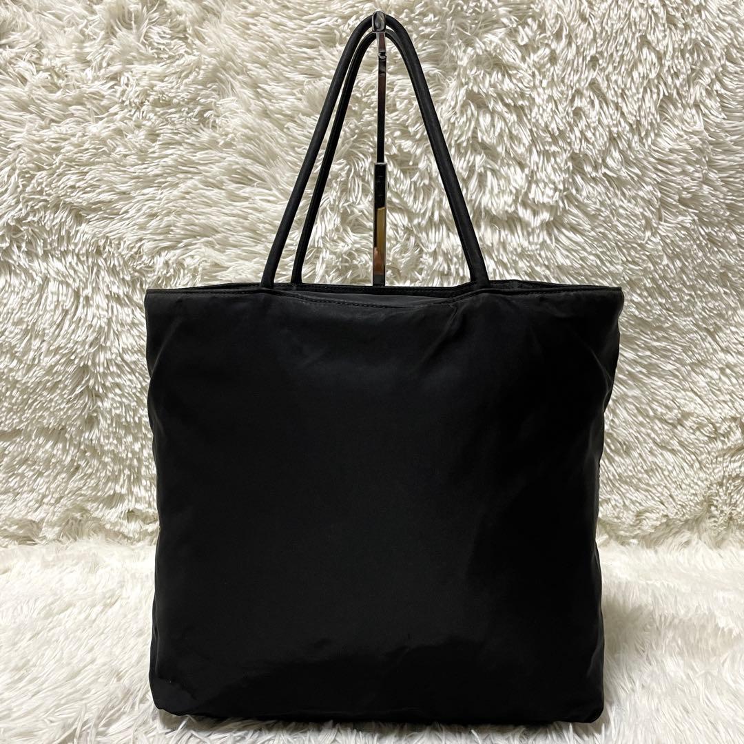 【良品】PRADA プラダ　トートバッグ　ハンド　ナイロン　ブラック　黒　肩掛け
