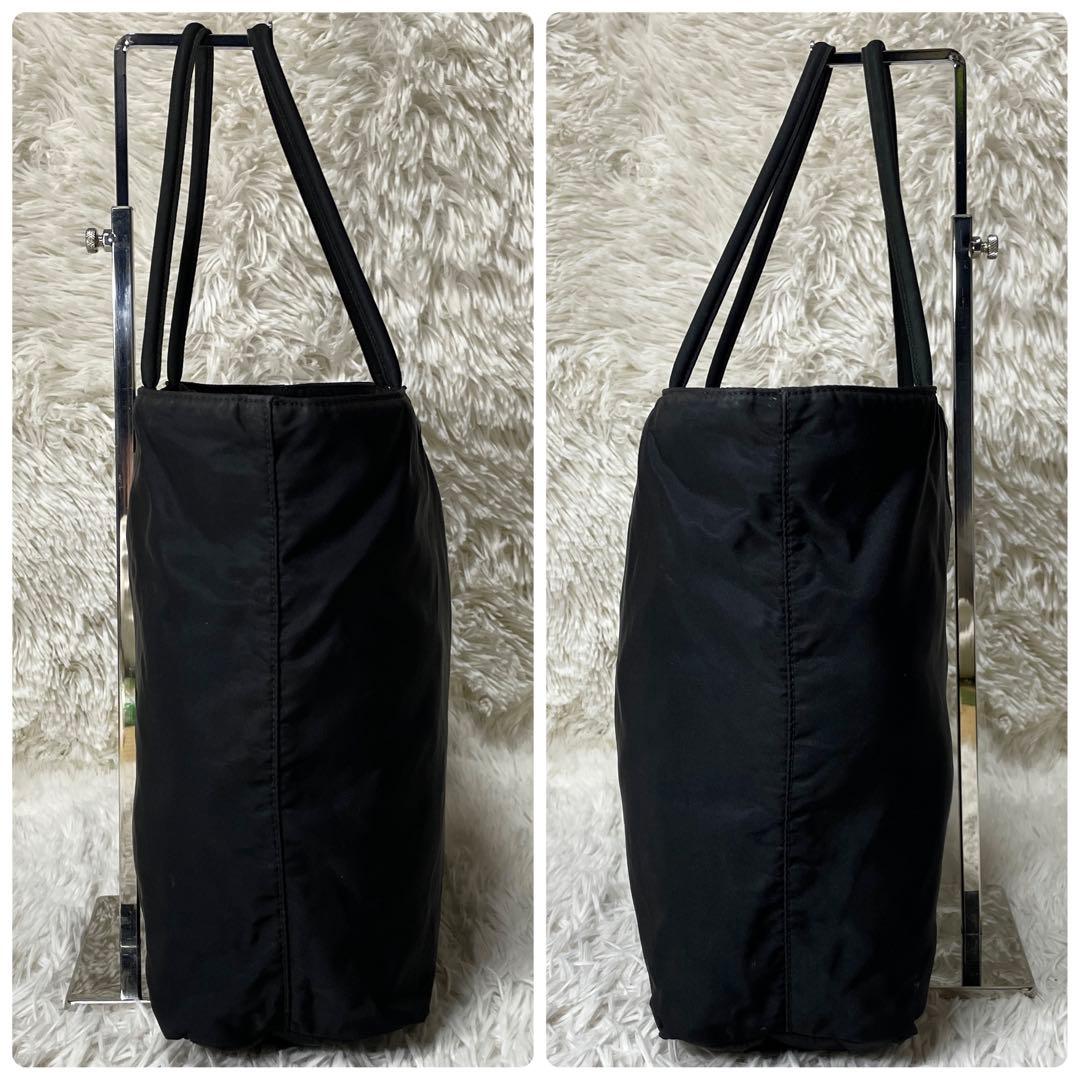 【良品】PRADA プラダ　トートバッグ　ハンド　ナイロン　ブラック　黒　肩掛け