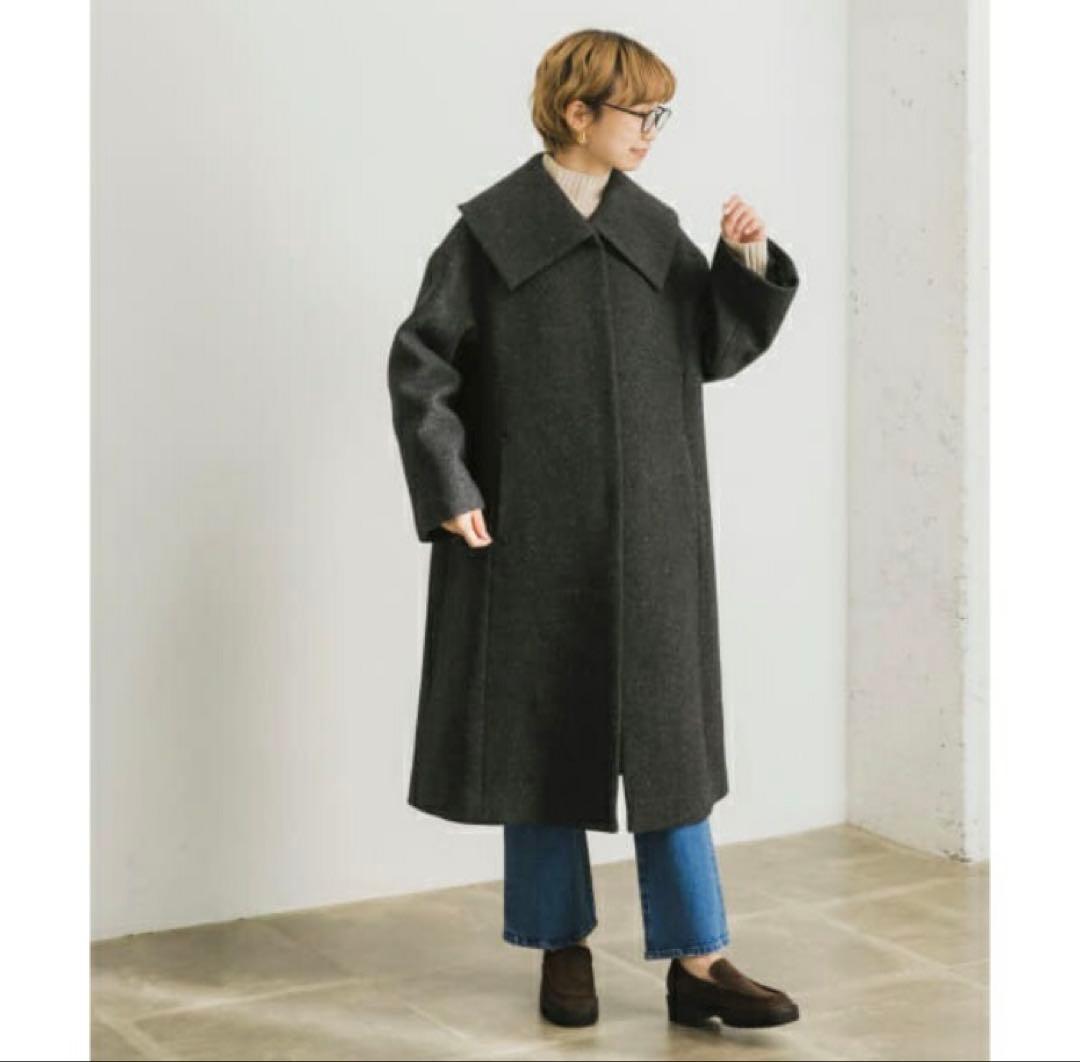 アーバンリサーチ　ビッグカラーコート　Aライン　クリーニング済