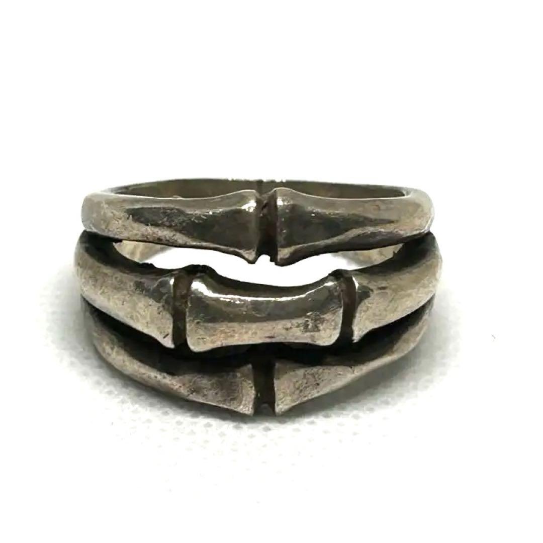 シルバー925 ボーンリング25号ヴィンテージアンティークレトロ