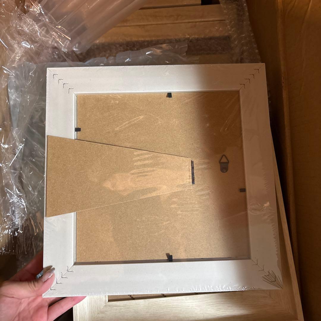 30個セット ホワイトフォトフレーム 木目調 額 額縁 写真立て おしゃれ