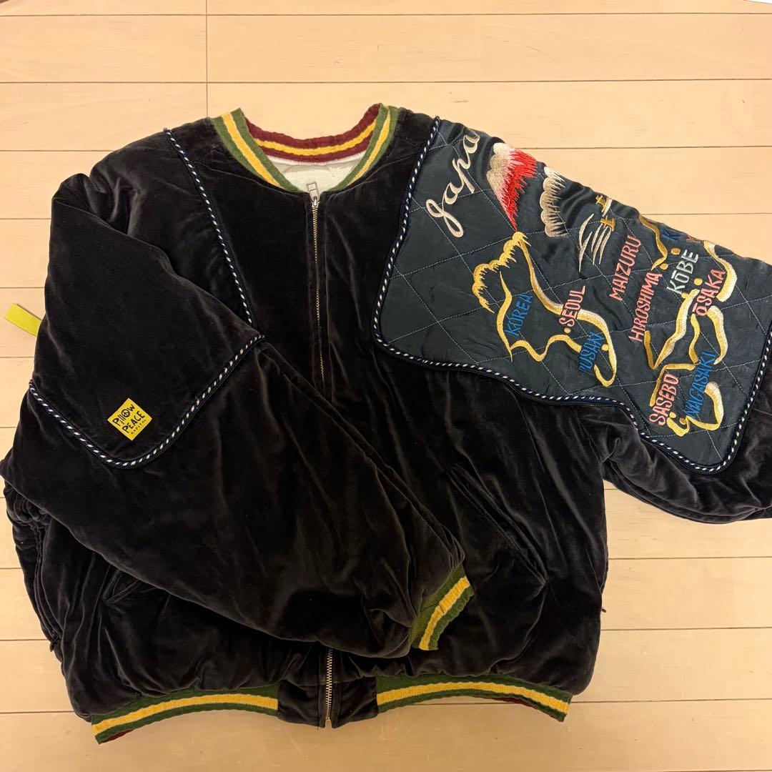 祝三連休kapital サイズ4 硫化別珍シャムボマーJACKETスカジャン