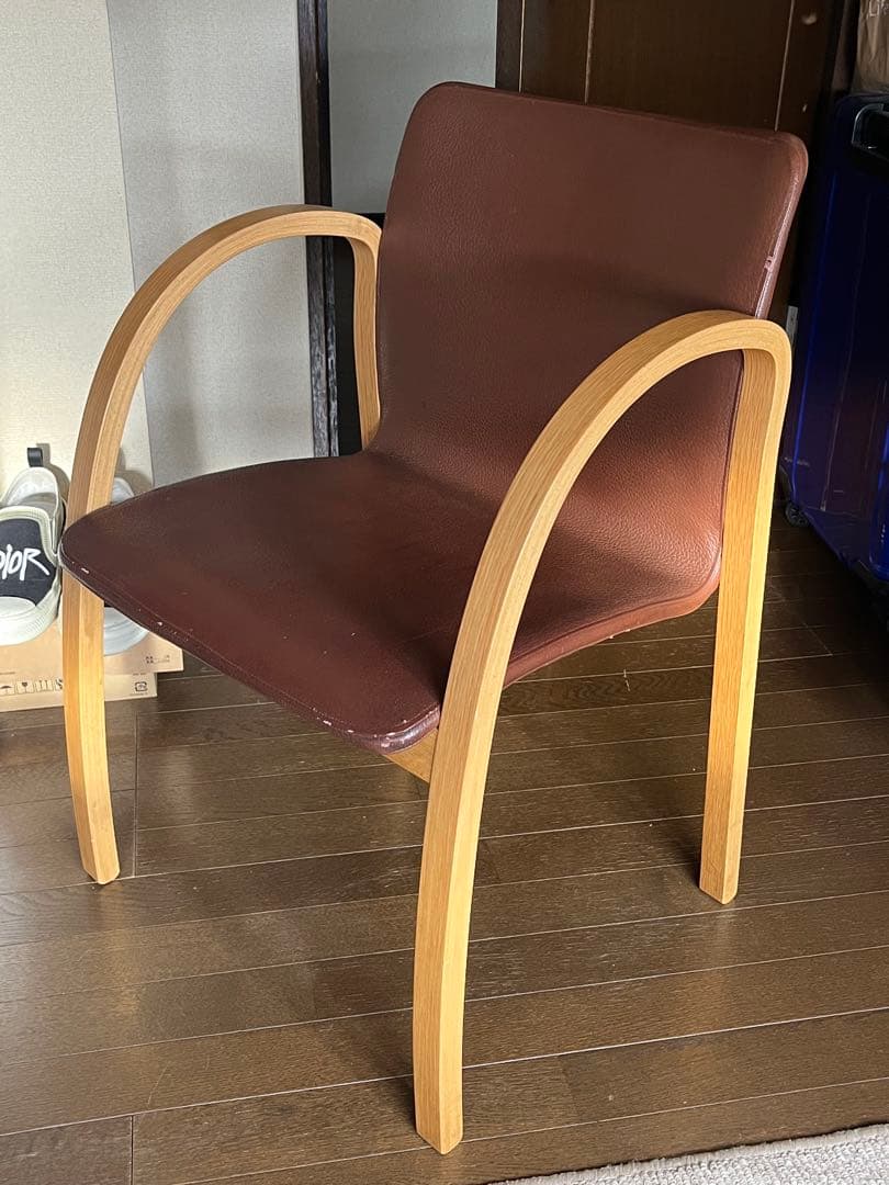 ａｒｆｌｅｘ　ＰＦＫアームチェア　アルフレックス　川崎文男　ダイニング　曲木