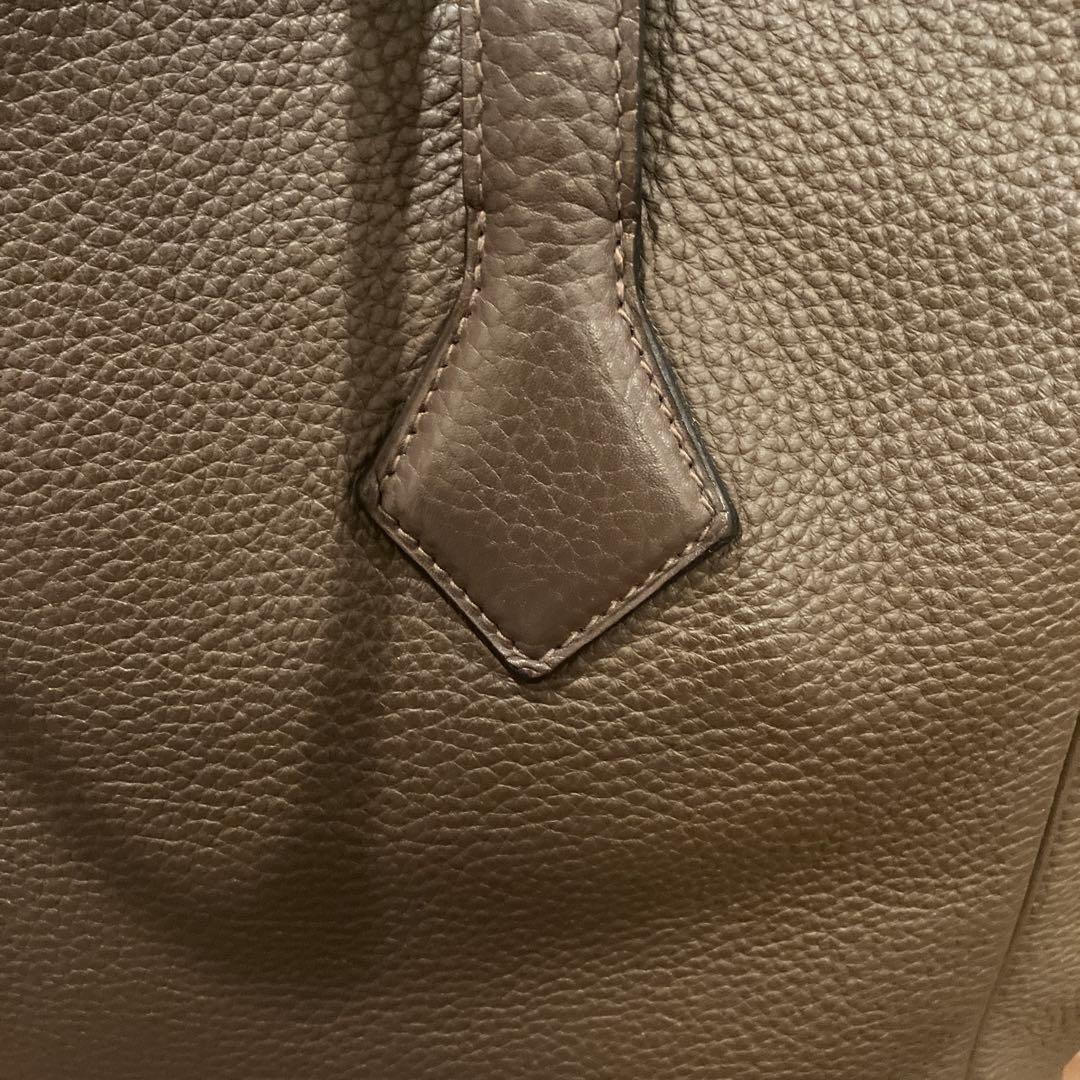 再値下げ★エルメス　こげ茶　★ヴィクトリアカバス32 ユニセックス トートバッグ