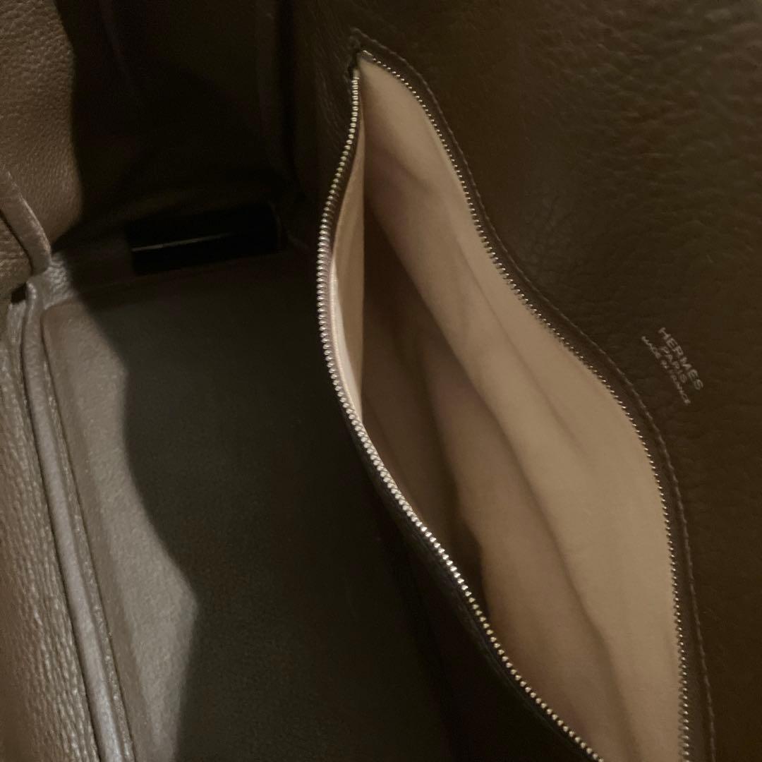 再値下げ★エルメス　こげ茶　★ヴィクトリアカバス32 ユニセックス トートバッグ