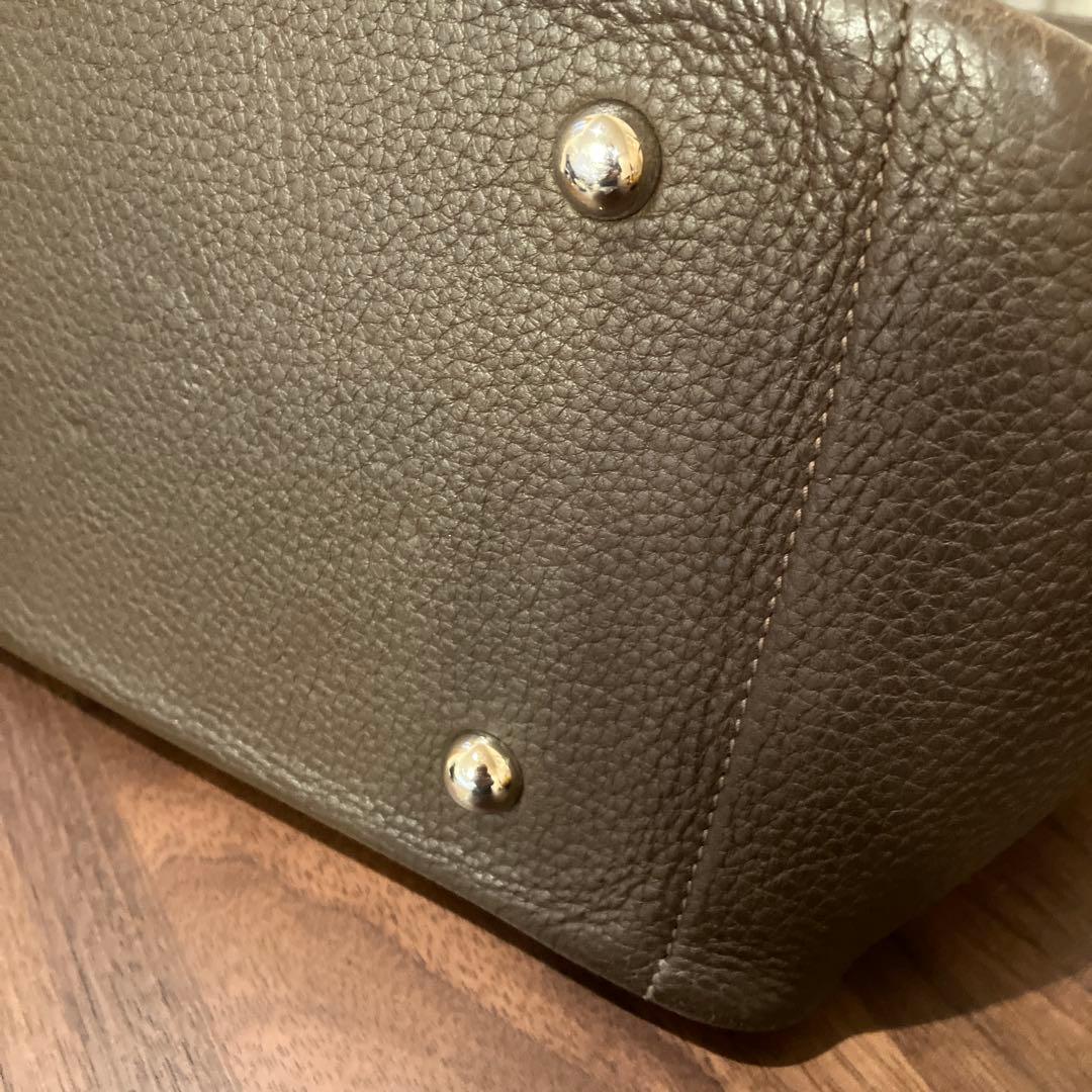 再値下げ★エルメス　こげ茶　★ヴィクトリアカバス32 ユニセックス トートバッグ