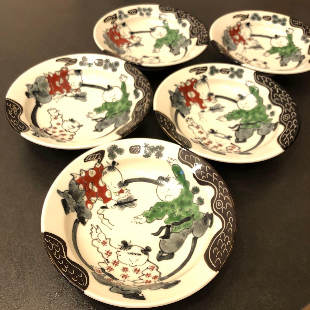 有田焼　陶祥窯　中皿　5枚　送料込み