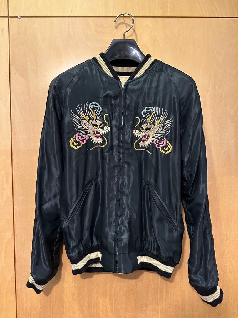 【美品】テーラー東洋 スカジャン 虎刺繍 S リバーシブル